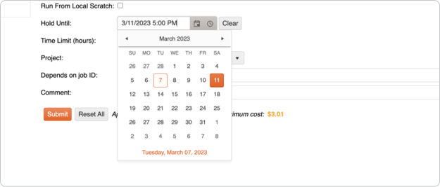 Screenshot 1: Reminder on After Hours, Weekend, and Scheduled Jobs